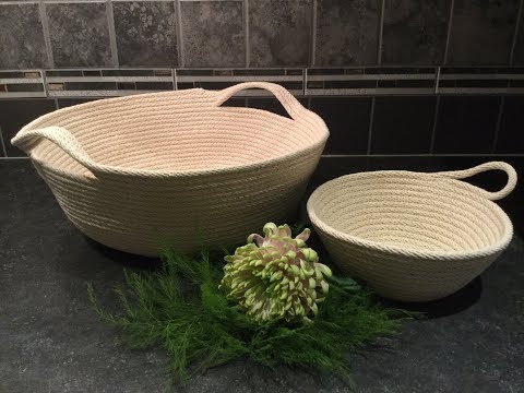 Видео: Как сделать миски из веревки с помощью швейной машинки. Полное руководство