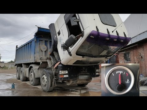 Видео: MAN TGA 8×4. Греется. +40 за бортом🤯. Чиним