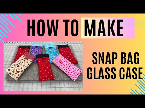 Видео: Как сделать стеклянный футляр для пакета Snap Bag