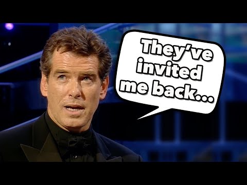 Видео: Когда Пирс Броснан подтвердил свой пятый фильм об агенте 007 | Джеймс Бонд: дань уважения BAFTA