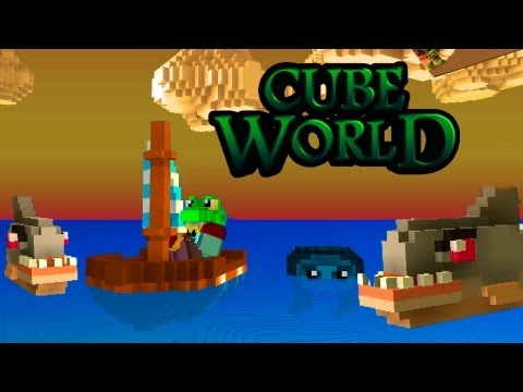 Видео: Истребление Боссов!!! Конская Пиранья! Cube World №3
