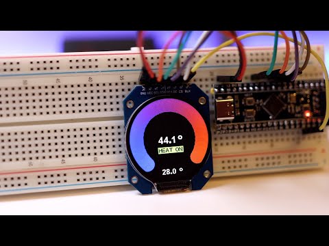 Видео: Круглый IPS-дисплей на контроллере GC9A01
