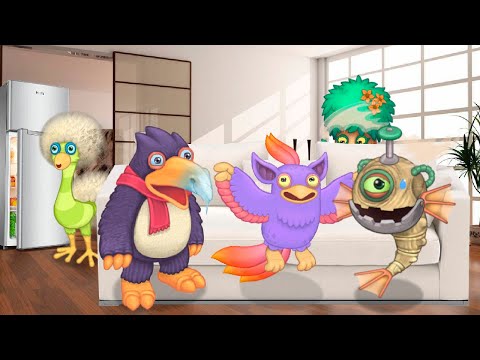 Видео: Остался один дома | Туса с друзьями | МСМ скетч | My singing Monsters