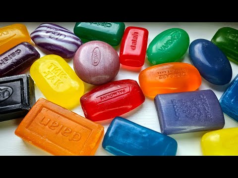 Видео: Glycerin soap cutting Relax video Carving ASMR Satisfying sound глицериновое мыло Резка АСМР Релакс
