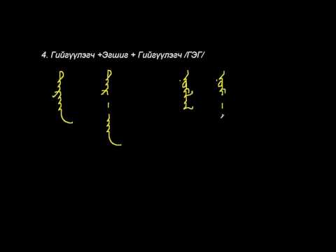 Видео: Монгол бичгийн хичээл №13 Үгийн үе