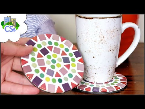 Видео: Проект мозаики для абсолютных новичков — Easy Peasy Coaster Tutorial