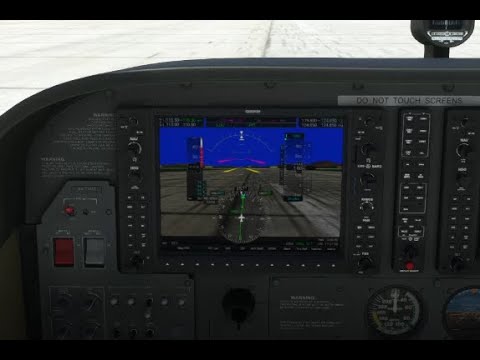 Видео: MSFS2020.  Cessna 172 Garmin 1000. Полет и заход на посадку с помощью автопилота.