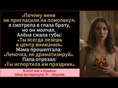 Видео: Родные отвергли меня на празднике брата, я онемела... но мой ответ их шокировал!
