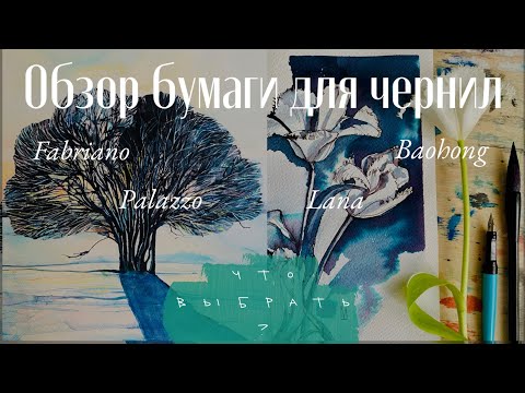 Видео: Какую бумагу выбрать для чернил и акварели - мой опыт для начинающих