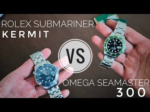 Видео: Сравниваю Rolex Submariner и Omega seamaster 300