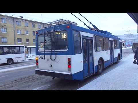Видео: Троллейбус Санкт-Петербурга 6-14: ВМЗ-5298.00 (ВМЗ-375) б.5421 по №38 (18.01.16)