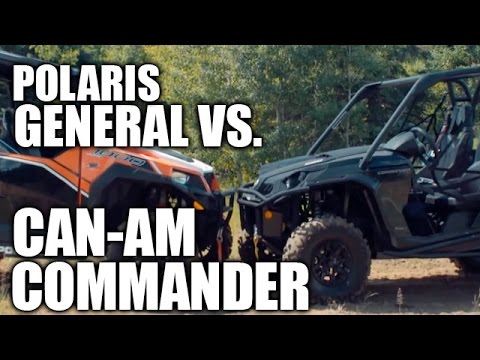 Видео: Соревнование Polaris General 1000 против Can-Am Commander 1000 UTV!