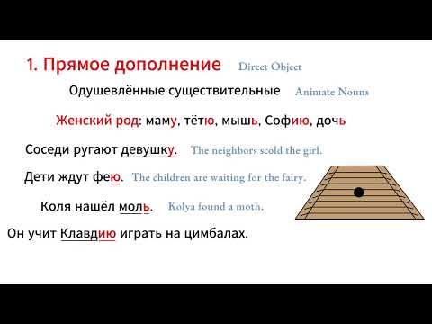 Видео: Винительный падеж существительных в единственном числе / Accusative Case of Russian Nouns