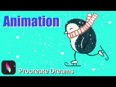 Видео: 🐧✨ Научитесь анимировать очаровательного пингвина, катающегося на коньках, в Procreate Dreams! | ...