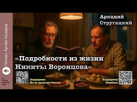 Видео: Аркадий Стругацкий "Подробности жизни Никиты Воронцова" | Читает Артём Назаров