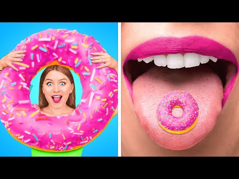 Видео: КОРОЛЕВСКИЕ БЛЮДА vs МАЛЕНЬКИЕ СНЭКИ | Челлендж  о еде от 123GO! SCHOOL