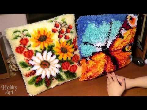Видео: Подушки в ковровой технике. Вервако VS  Китай.