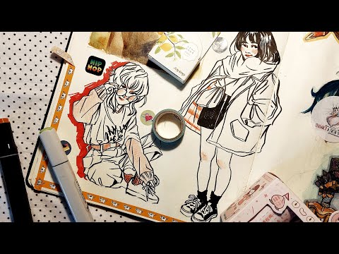 Видео: Обзор на скетчбук/ A4 Sakura/1 часть/Анчоус сан