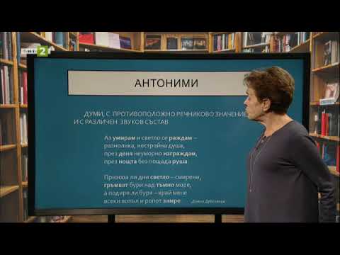 Видео: Видове думи според речниковото им значение и според звуковия им състав, 22.03.2021