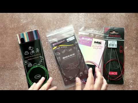 Видео: Сравнение спиц на длиной леске для вязания носков методом Magic - loop