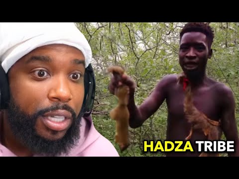 Видео: CashNasty реагирует на африканское племя хадза | Охота, чтобы выжить (неизменённая 50 000 лет)
