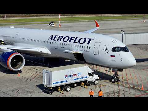 Видео: Airbus A350 а/к Аэрофлот | Рейс Владивосток — Москва