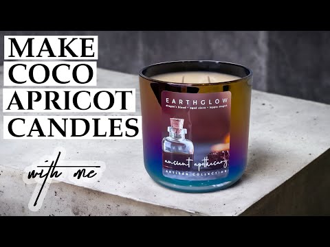 Видео: Сделайте XL-свечи Coco Apricot вместе со мной | *новый любимый воск??*