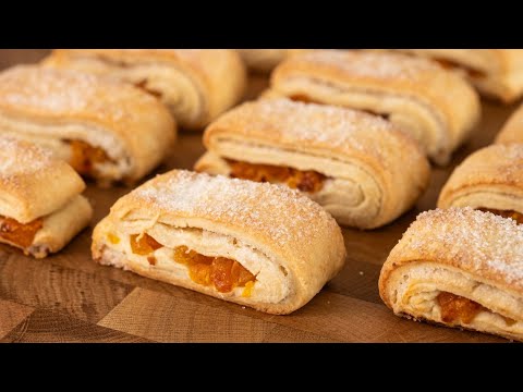 Видео: Любимое слоеное печенье, которое тает во рту! ПРОСТОЙ, удачный проверенный рецепт! Выпечка к ЧАЮ!