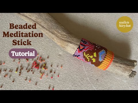 Видео: Даже посчитать узор «Пейот» вокруг палочки — продвинутый урок для начинающих