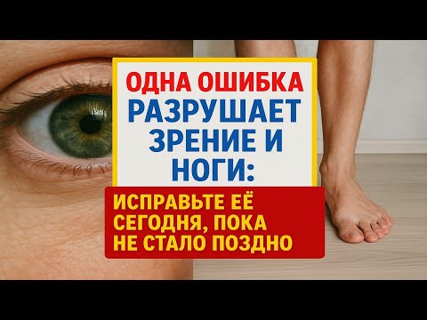 Видео: Одна ошибка разрушает зрение и ноги: исправьте её сегодня, пока не стало поздно
