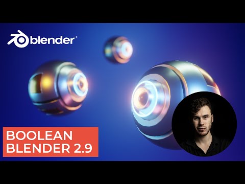 Видео: Boolean моделирование в Blender 2.9 | Настройка материалов и света | Уроки на русском