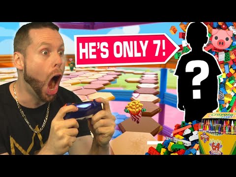 Видео: Я бросил вызов 7-летнему ребёнку в Fall Guys