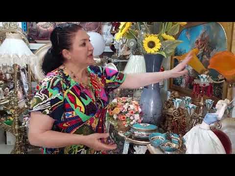 Видео: ПРЕДМЕТЫ ИТЕРЬРА ДЛЯ ДОМА У ДИНАРЫ ЛЮСТРЫ КАРТИНЫ СТАТУЭТКИ ПОСУДА МОСКВА