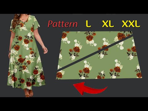 Видео: 🔥 Новые трендовые выкройки платьев всего за 8 минут 💃Так просто выкройки платьев🧡 Платья всех размер