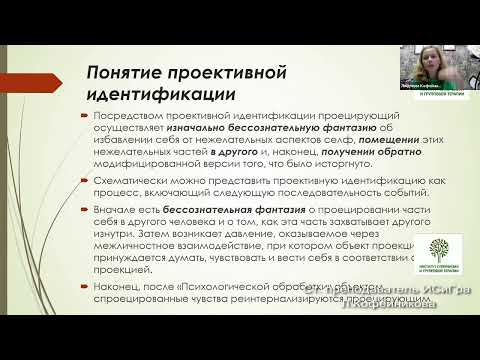 Видео: «Проективная идентификация.  О чем нужно знать психологу»