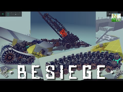 Видео: Besiege v0.09 Супер Гусеница-Змея, Эпичная Гаубица и Болтающийся Танк.