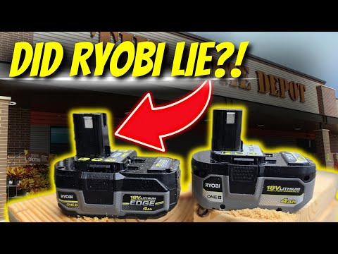 Видео: RYOBI 4AH EDGE против 4AH HP! ВСЯ ПРАВДА ОБ АККУМУЛЯТОРЕ RYOBI EDGE В HOME DEPOT!