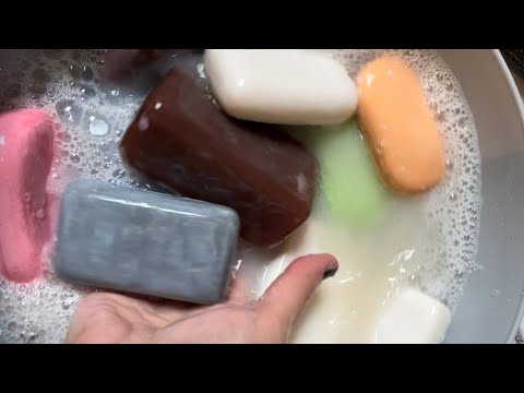 Видео: МЫЛО РАЗМОЧЕННОЕ  #mushysoap #asmrvideo #soaping 