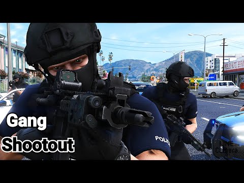 Видео: Банды перестрелки - GTA V SWAT Movie (Машинима)