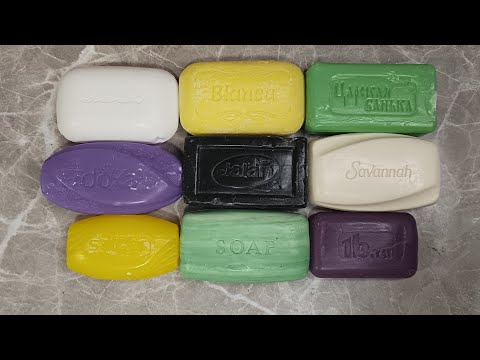 Видео: Dry Soap Cutting🖤🫐💛🌿Резка сухого мыла