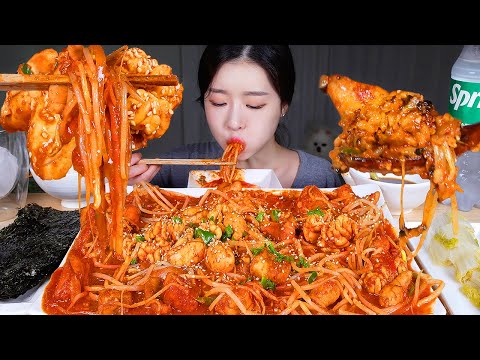 Видео: ASMR MUKBANG | Острый морской черт на пару и икра рыбы (Агуджим) 🔥 Жареный рис!