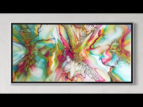 Видео: Серия «Тройное цветение» в радужных цветах! Обязательно к просмотру! | Жидкая акриловая заливка