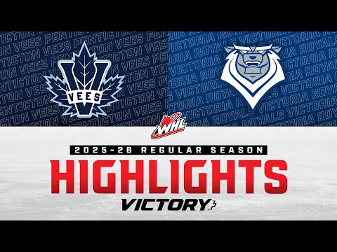 Видео: «Пентиктон Вис» против «Виктория Роялс» 11/02 | Лучшие моменты WHL 2025-26