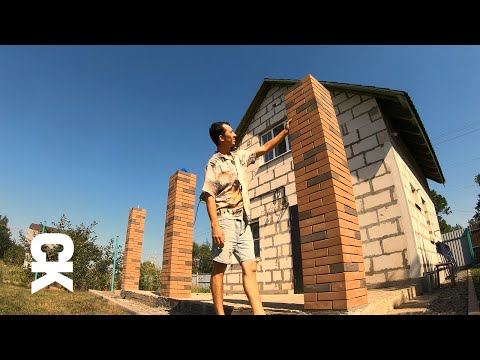 Видео: Быстровозводимые кирпичные колонны из ЛЕГО кирпича