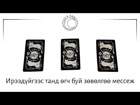 Видео: VAVA TAROT - Ирээдүйгээс танд өгч буй зөвөлгөө, мессеж