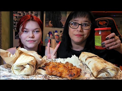 Видео: Мукбанг | Шаурма на дровах, Шашлык куриный | Обжор Асмр 