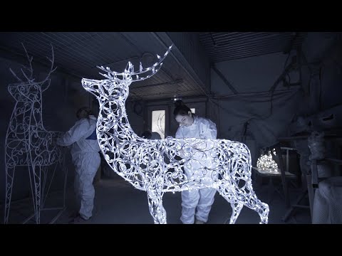 Видео: Светящиеся олени из Волгограда поедут в Америку