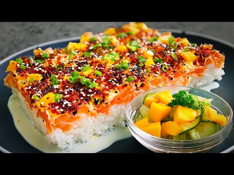 Видео: Просто Смешайте Рис, Красную Рыбу и Манго: такая Вкусная и Питательная Запеканка из Духовки!