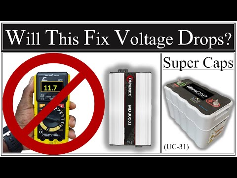 Видео: Добавление ультраконденсатора к TarAmps MD8000.1 и тестирование падения напряжения.