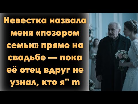 Видео: Невестка назвала меня «позором семьи» прямо на свадьбе — пока её отец вдруг не узнал, кто я'' m